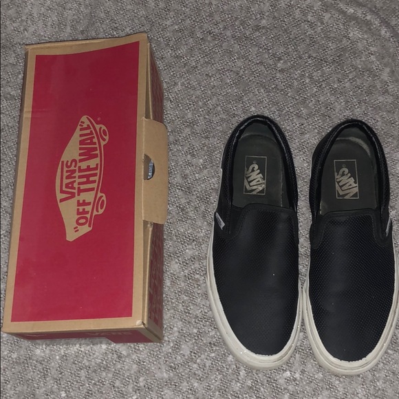 Vans Shoes - Vans Black Perforated slip on slides size 9.5